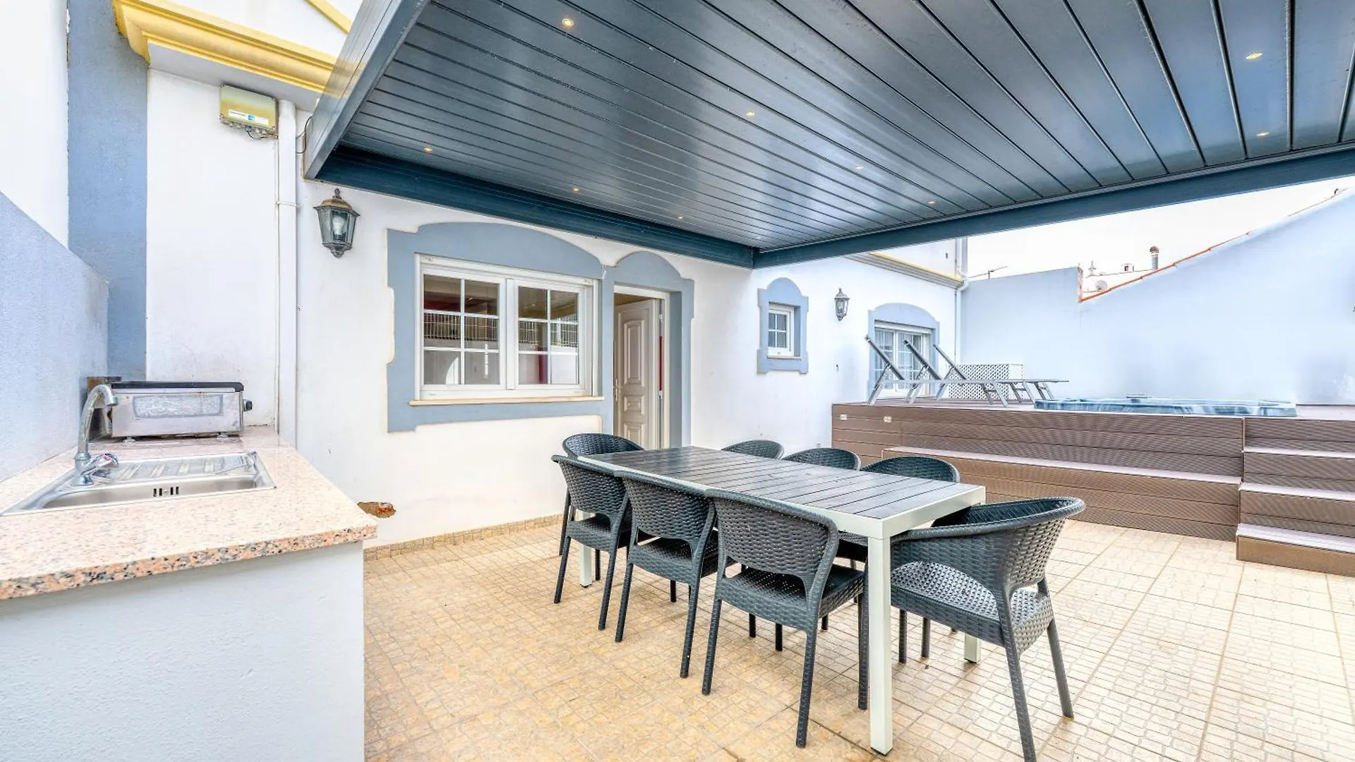 Full Private 180Sqm Villa - Terrace Jacuzzi - 200M Beach & Sea View Albufeira